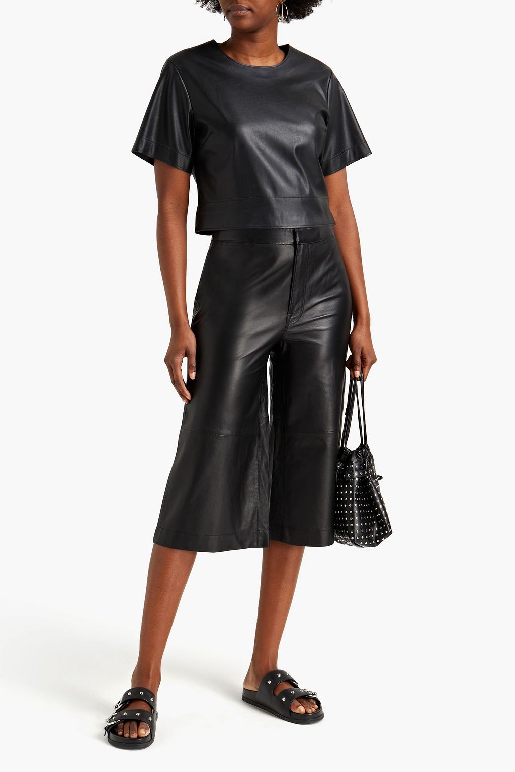 FRAME Leather culottes