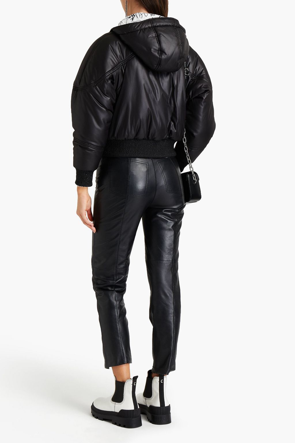 JUST CAVALLI Reversible shell hooded jacket