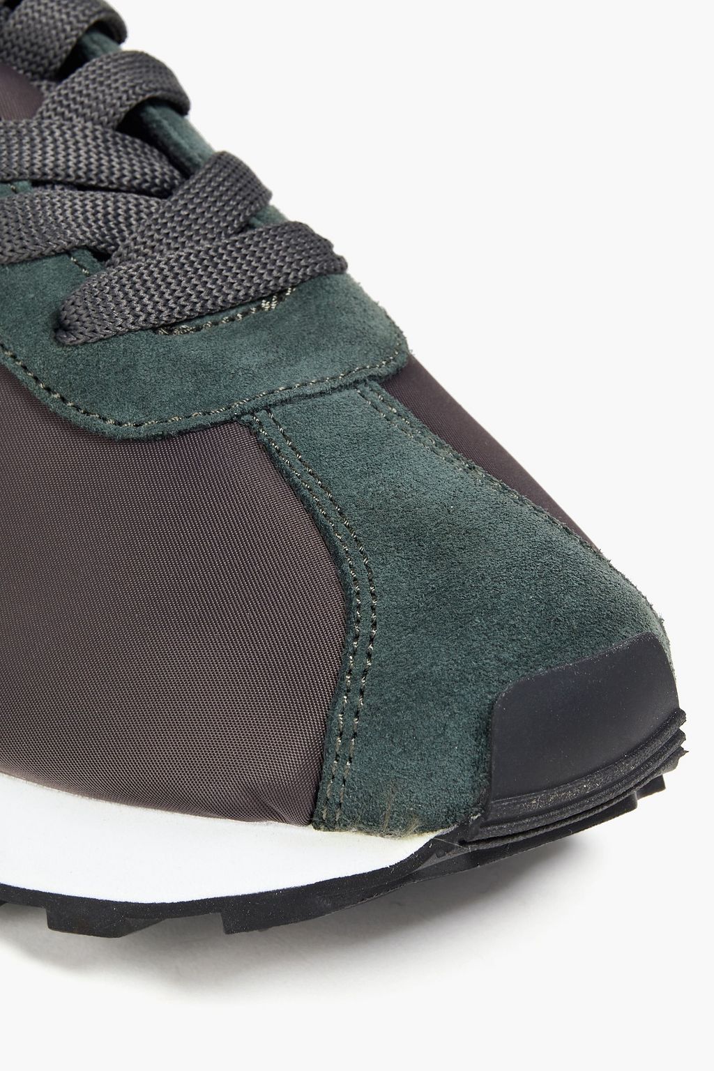 PAUL SMITH Seventies shell, felt and suede sneakers