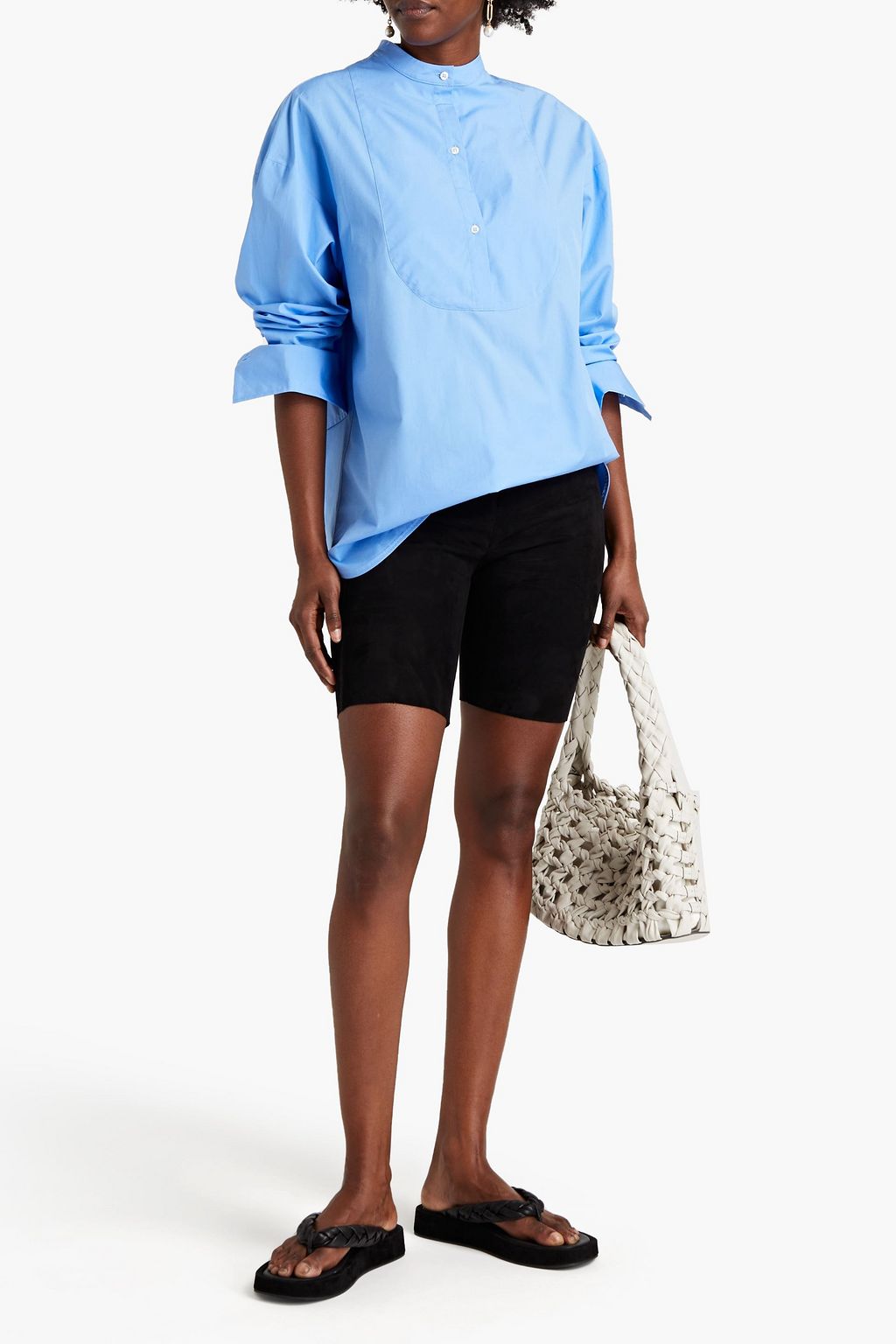 JIL SANDER Suede shorts