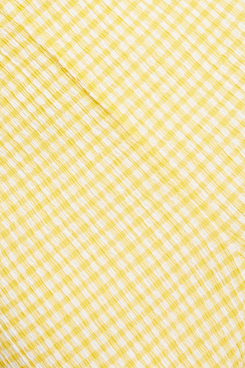 JIL SANDER Gingham seersucker slim-leg pants