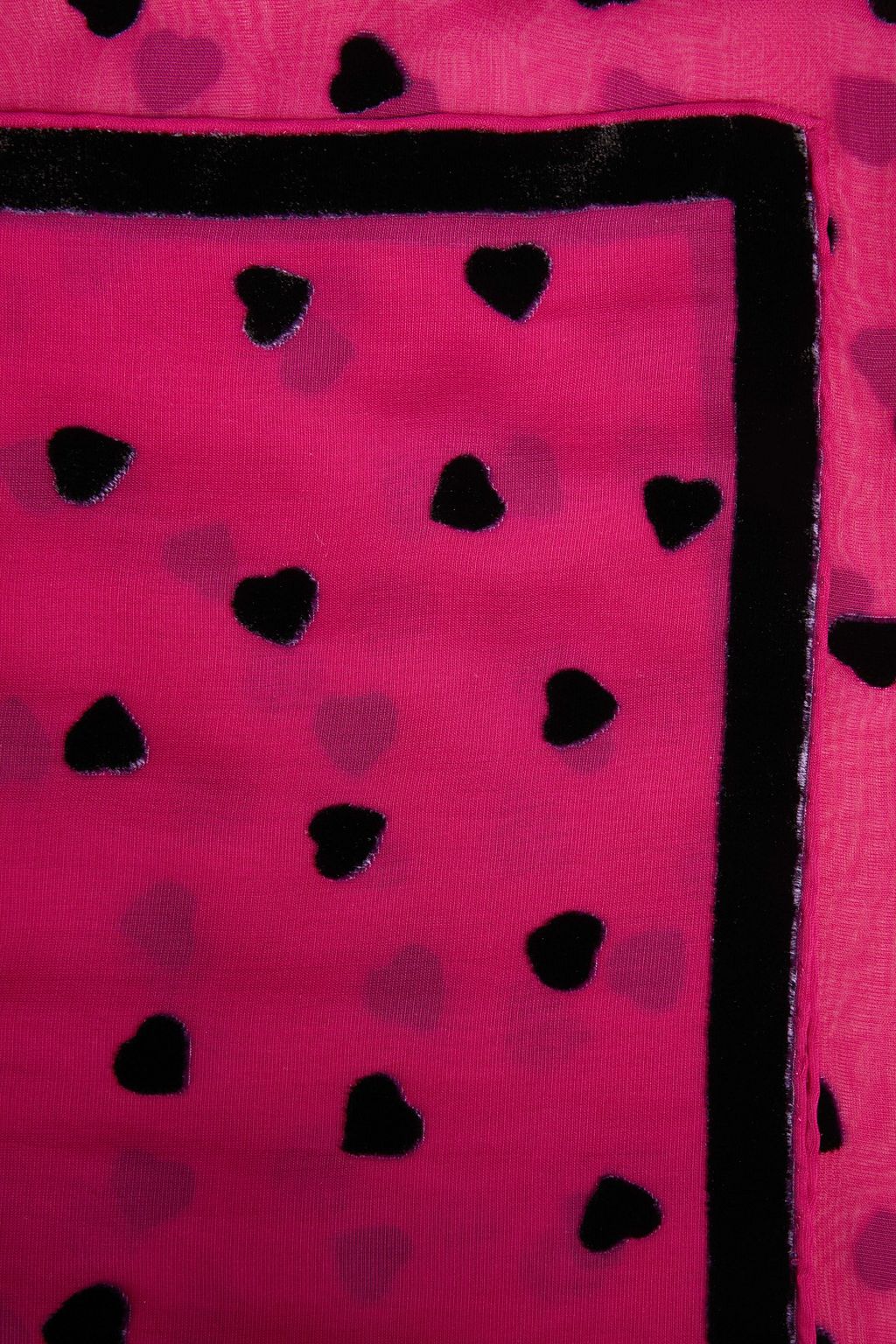 VALENTINO GARAVANI Flocked silk-blend chiffon scarf
