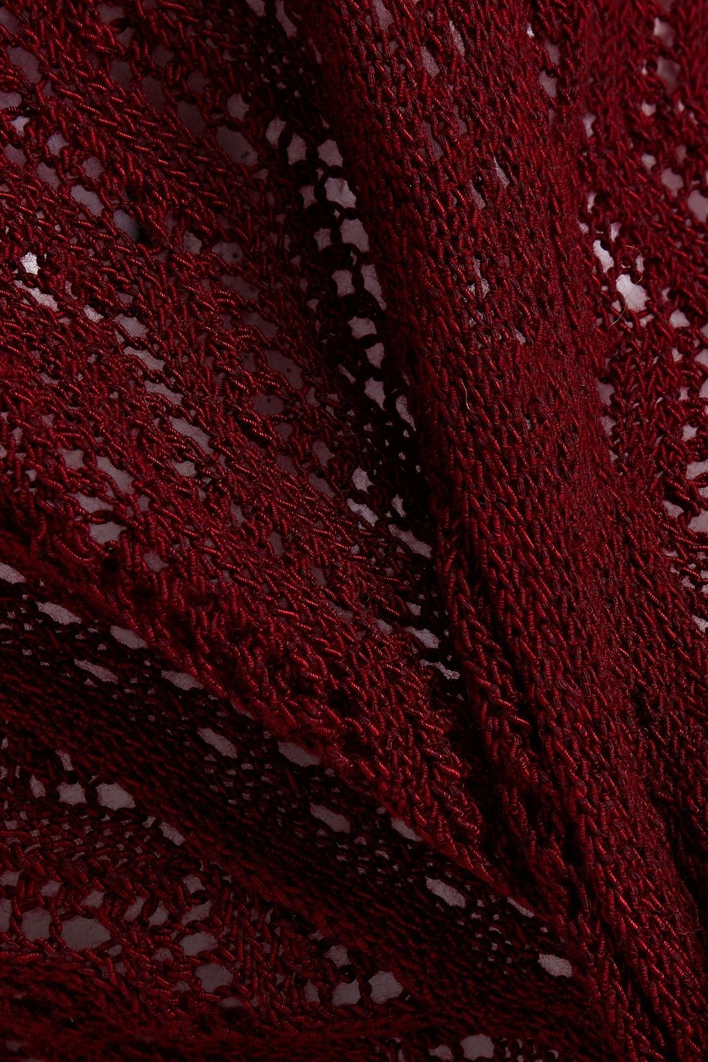 VANESSA BRUNO Crocheted cotton and Tencel-blend sweater