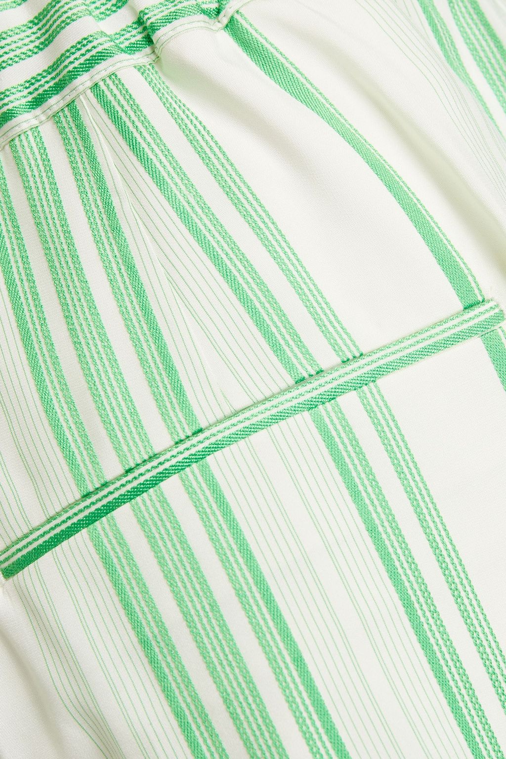 JIL SANDER Striped silk-jacquard wide-leg pants