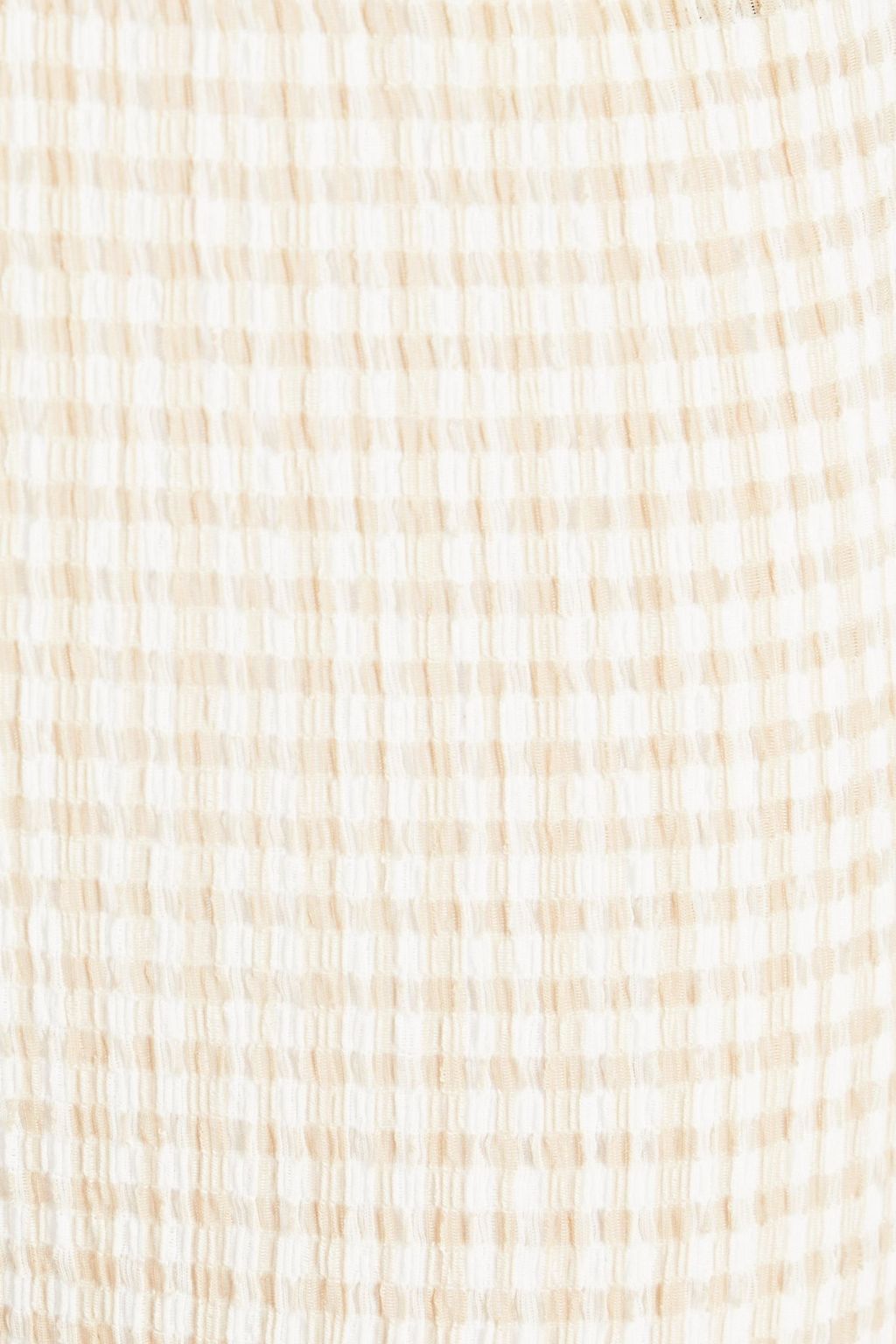 JIL SANDER Gingham seersucker slim-leg pants