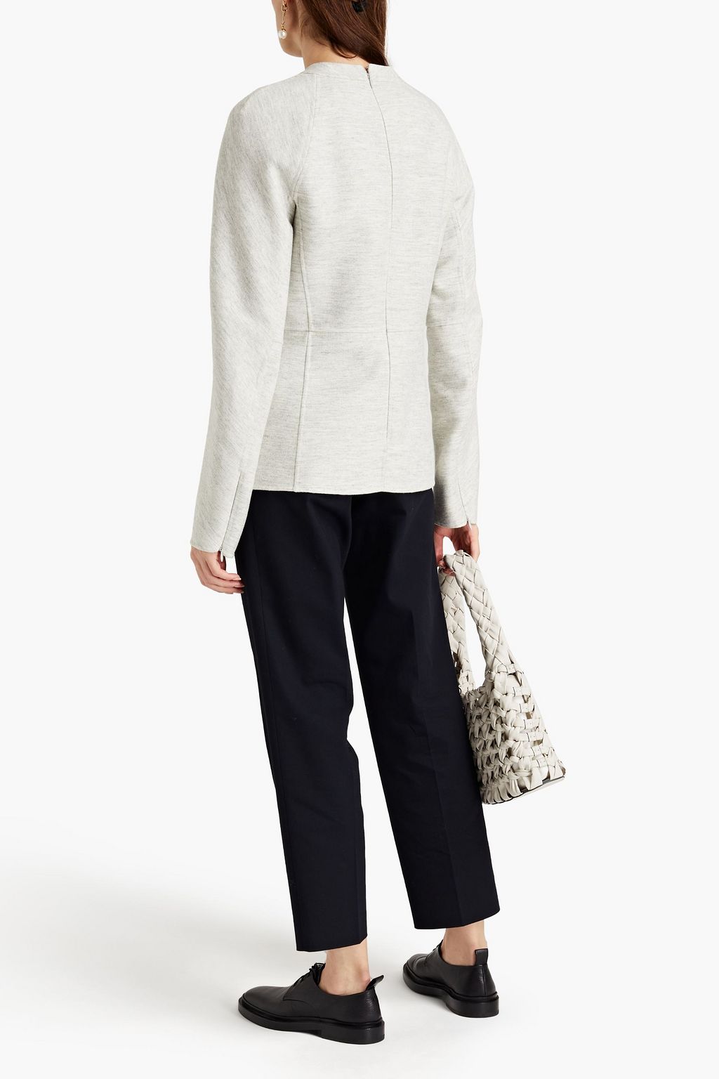JIL SANDER Mélange wool top
