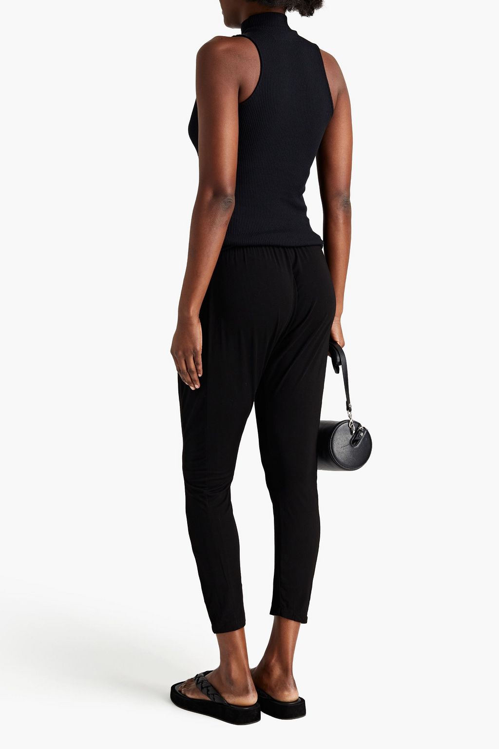 ENZA COSTA Cropped jersey tapered pants