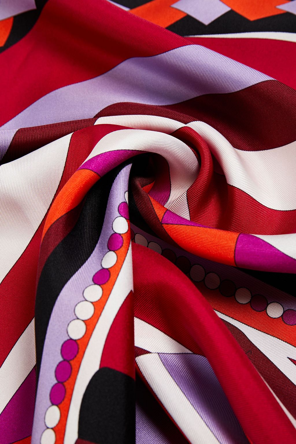 PUCCI Printed silk-twill scarf
