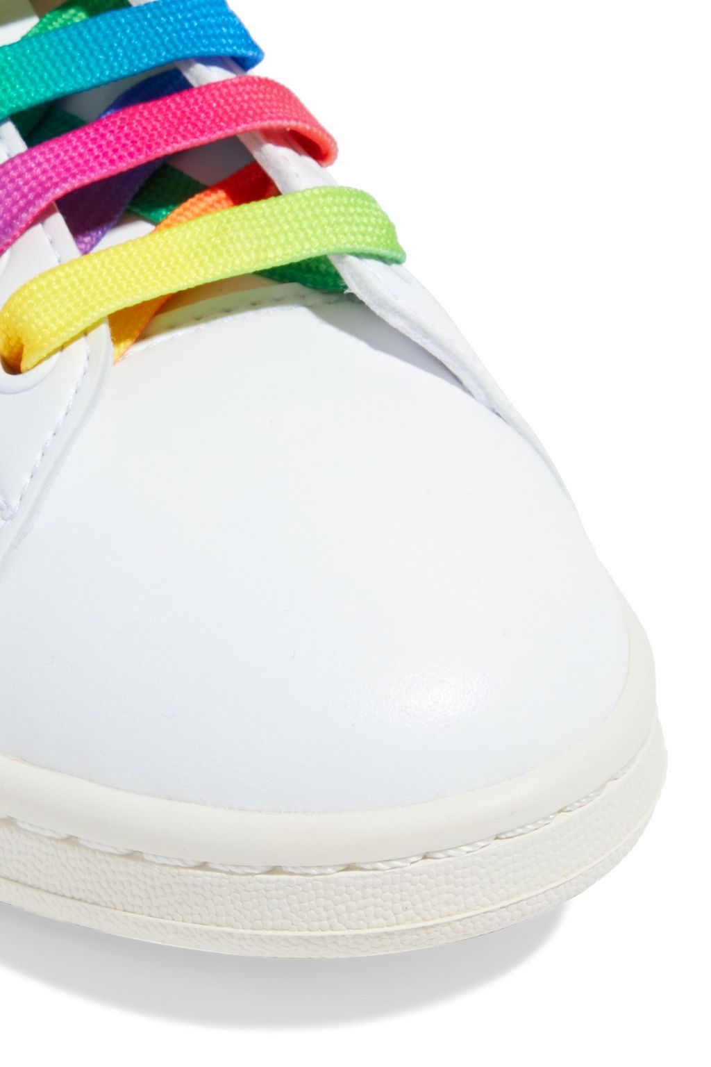 ADIDAS BY STELLA MCCARTNEY Stan Smith perforated leather sneakers THE OUTNET