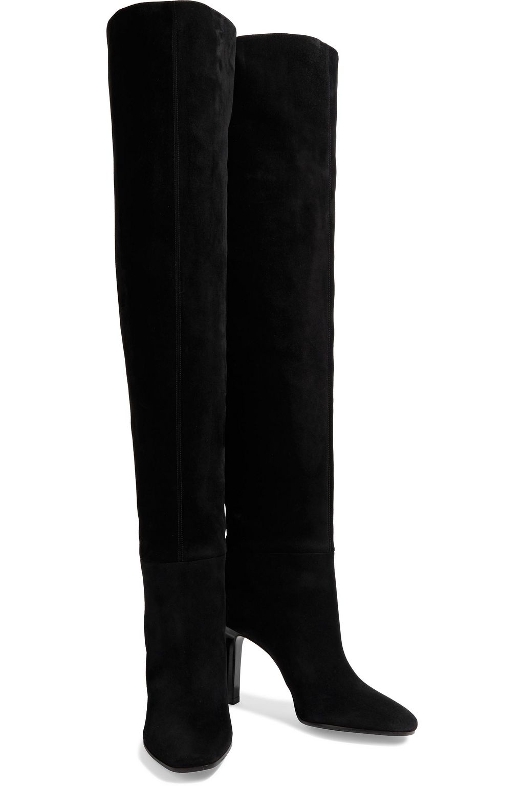 SAINT LAURENT Jane 90 suede over-the-knee boots