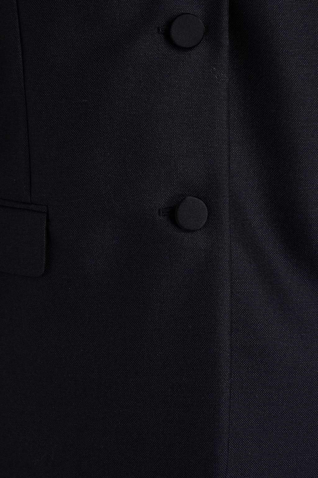 VALENTINO GARAVANI Satin-trimmed wool and mohair-blend blazer