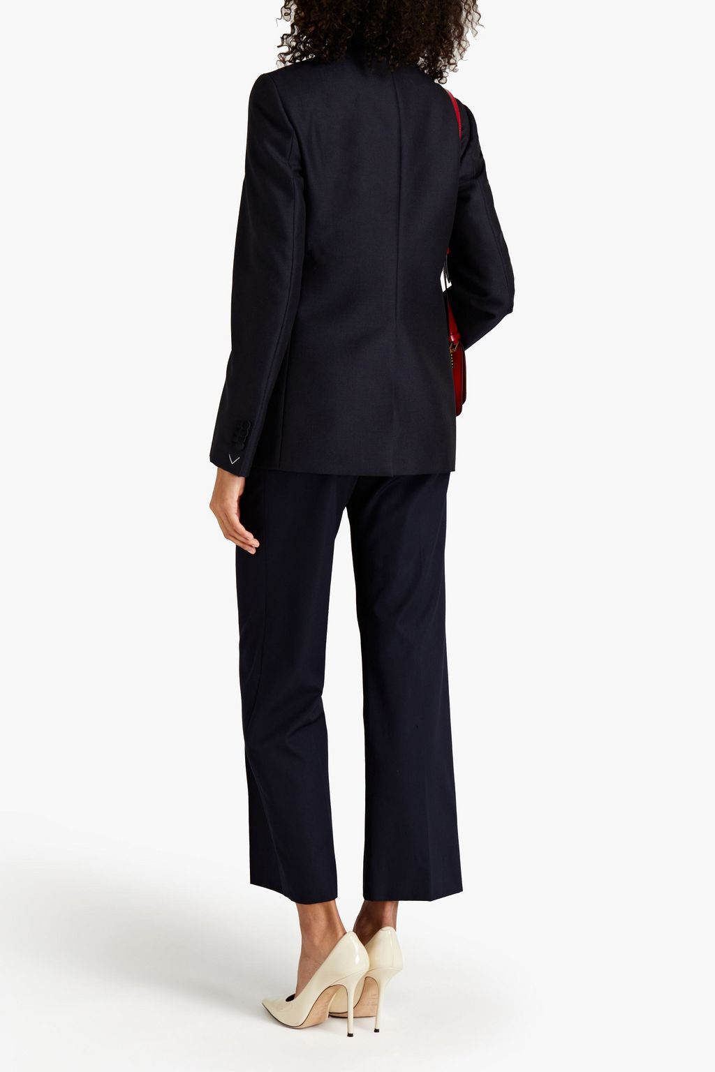 VALENTINO GARAVANI Satin-trimmed wool and mohair-blend blazer