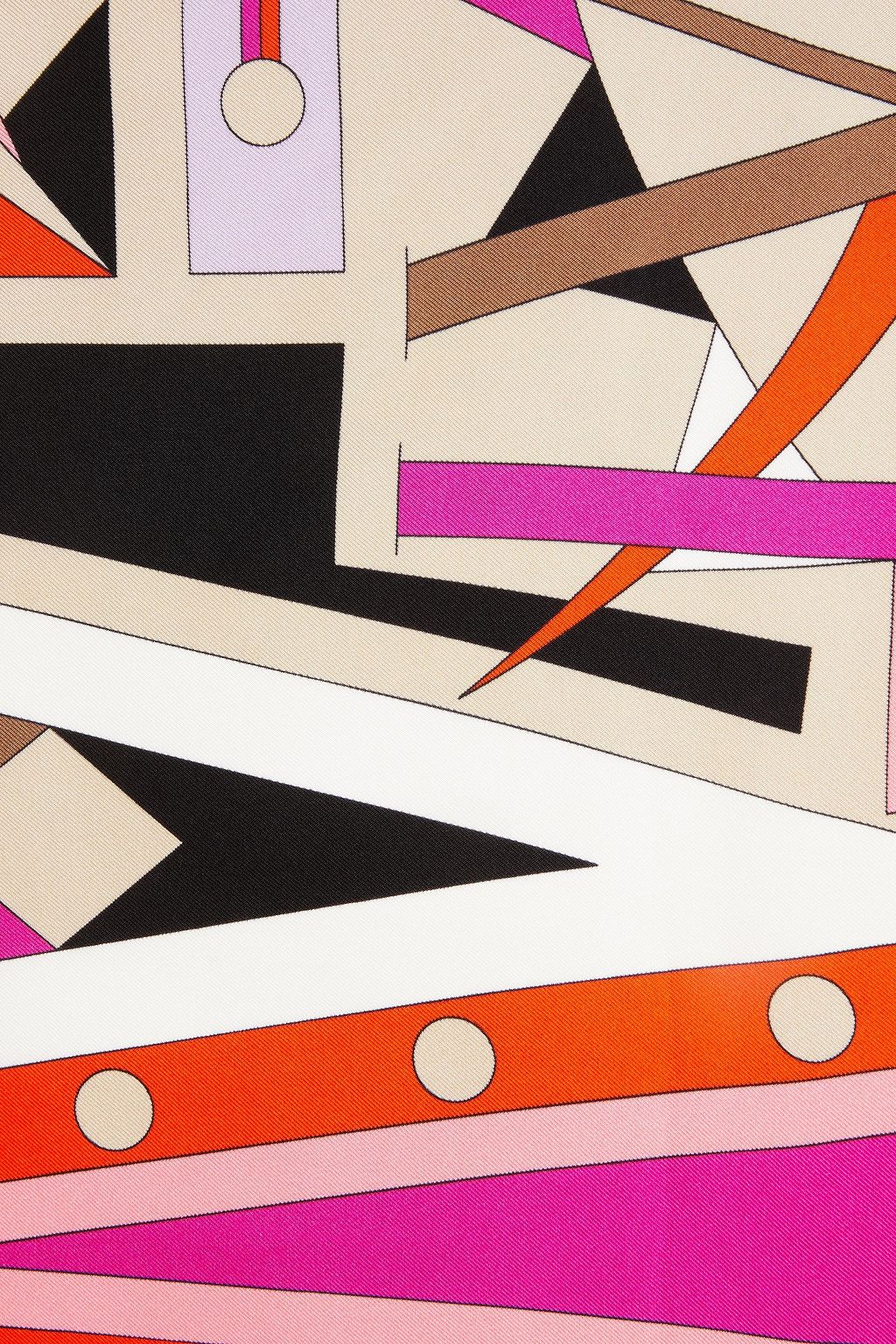 PUCCI Printed silk-twill scarf