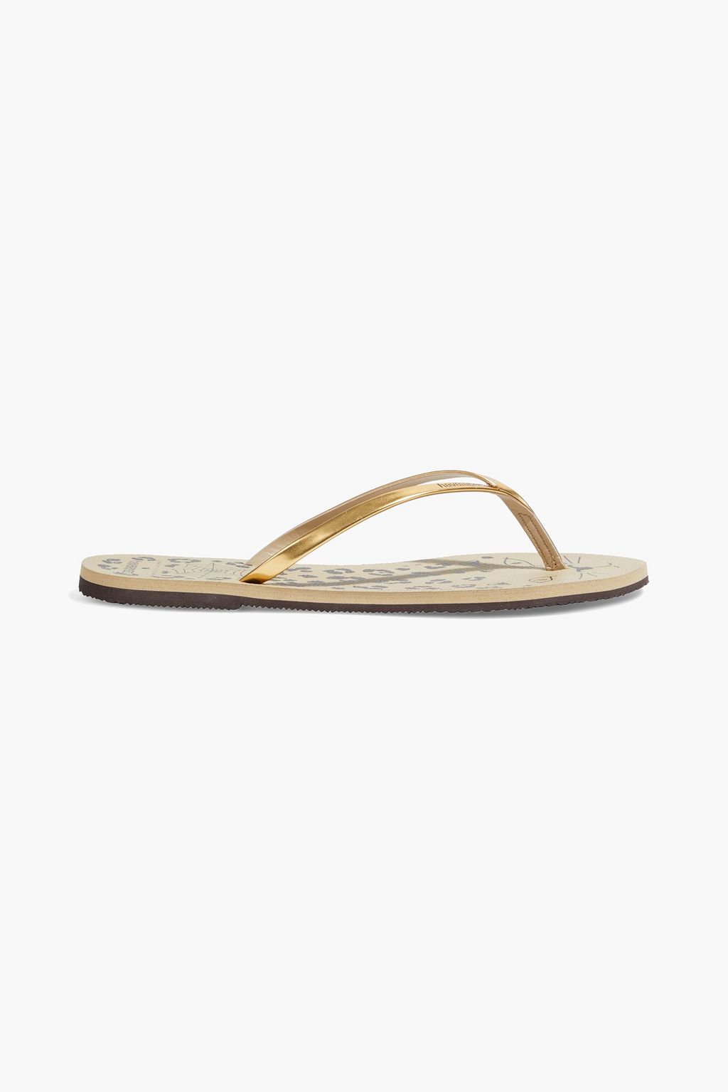 Peregrination atleet plaats CHARLOTTE OLYMPIA X HAVAIANAS Metallic leather and rubber flip flops | Sale  up to 70% off | THE OUTNET