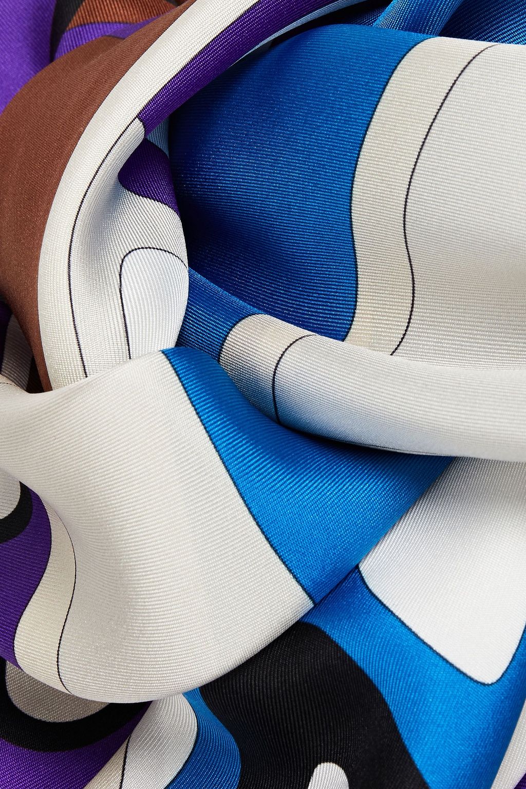PUCCI Printed silk-twill scarf