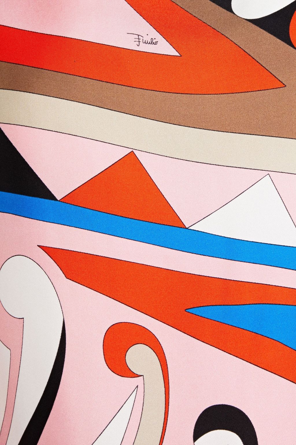 PUCCI Printed silk-twill stole