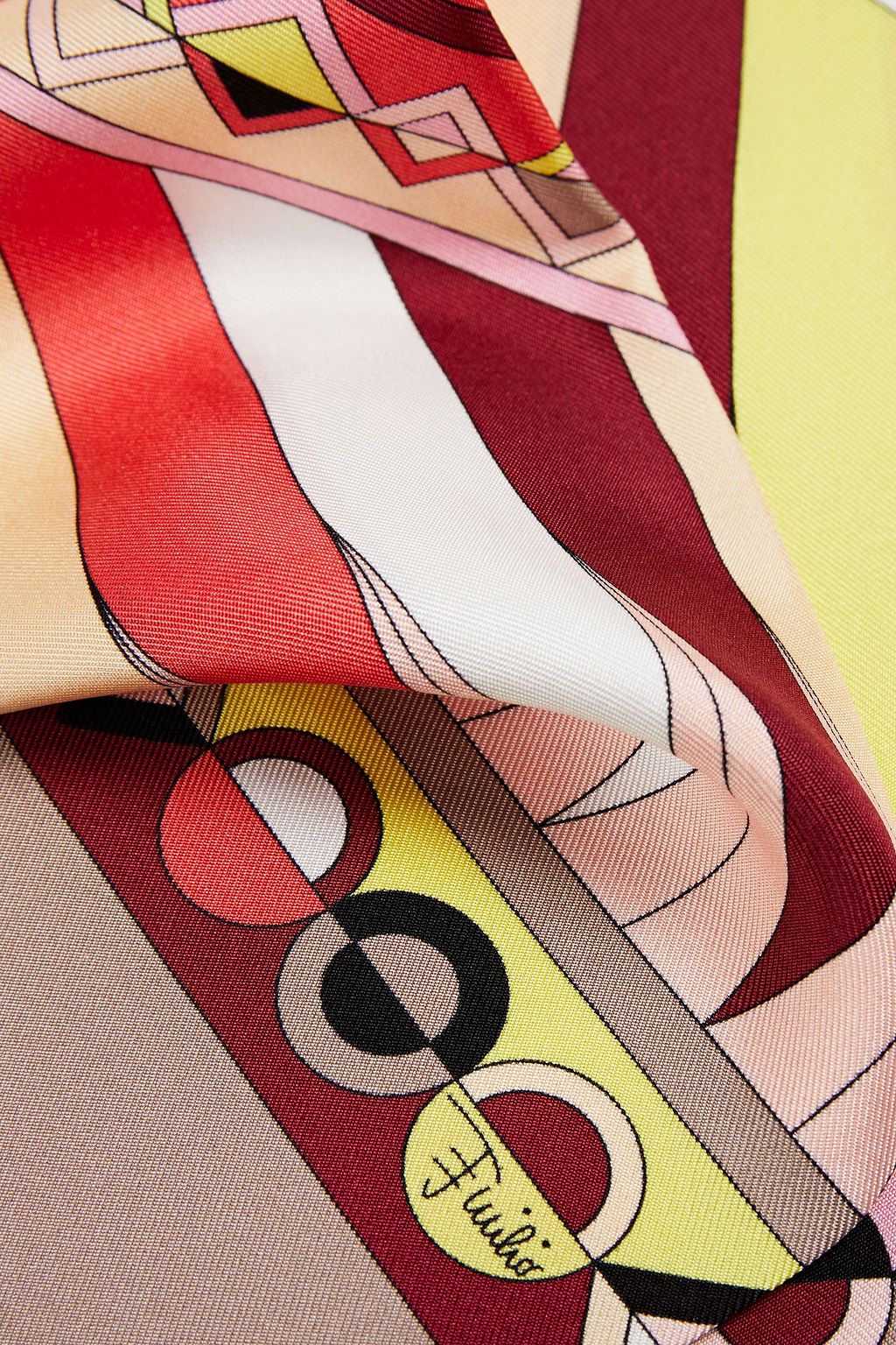 PUCCI Printed silk-twill stole