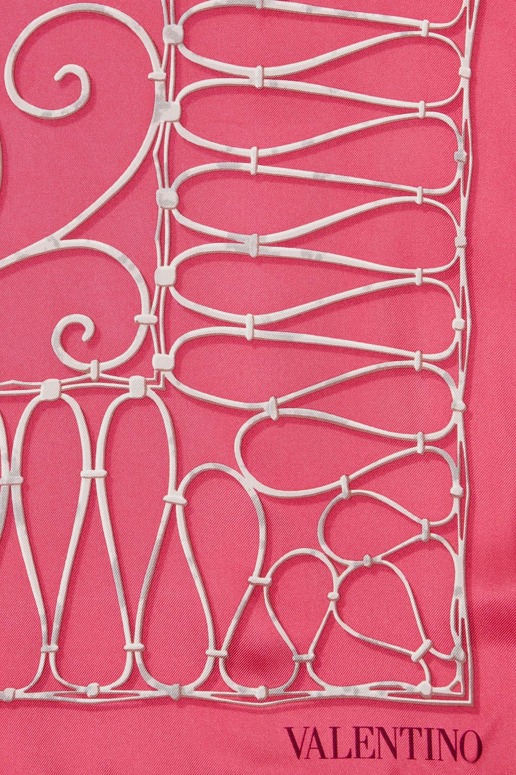 VALENTINO GARAVANI Printed silk-twill scarf