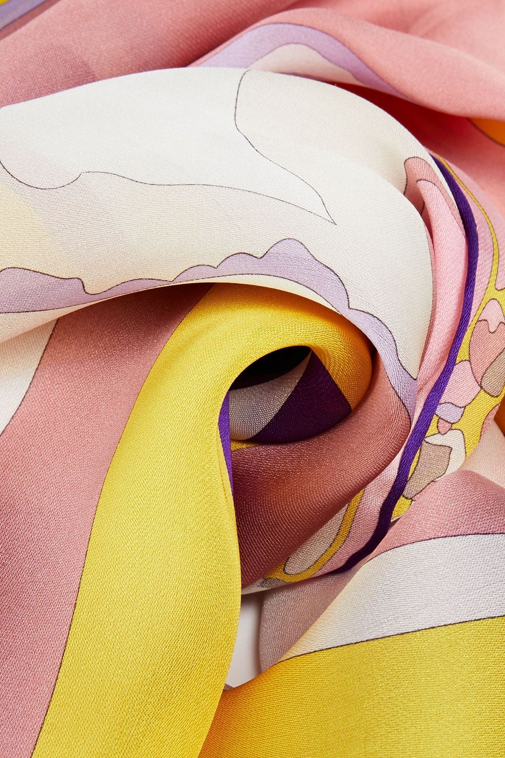 PUCCI Printed silk-chiffon stole