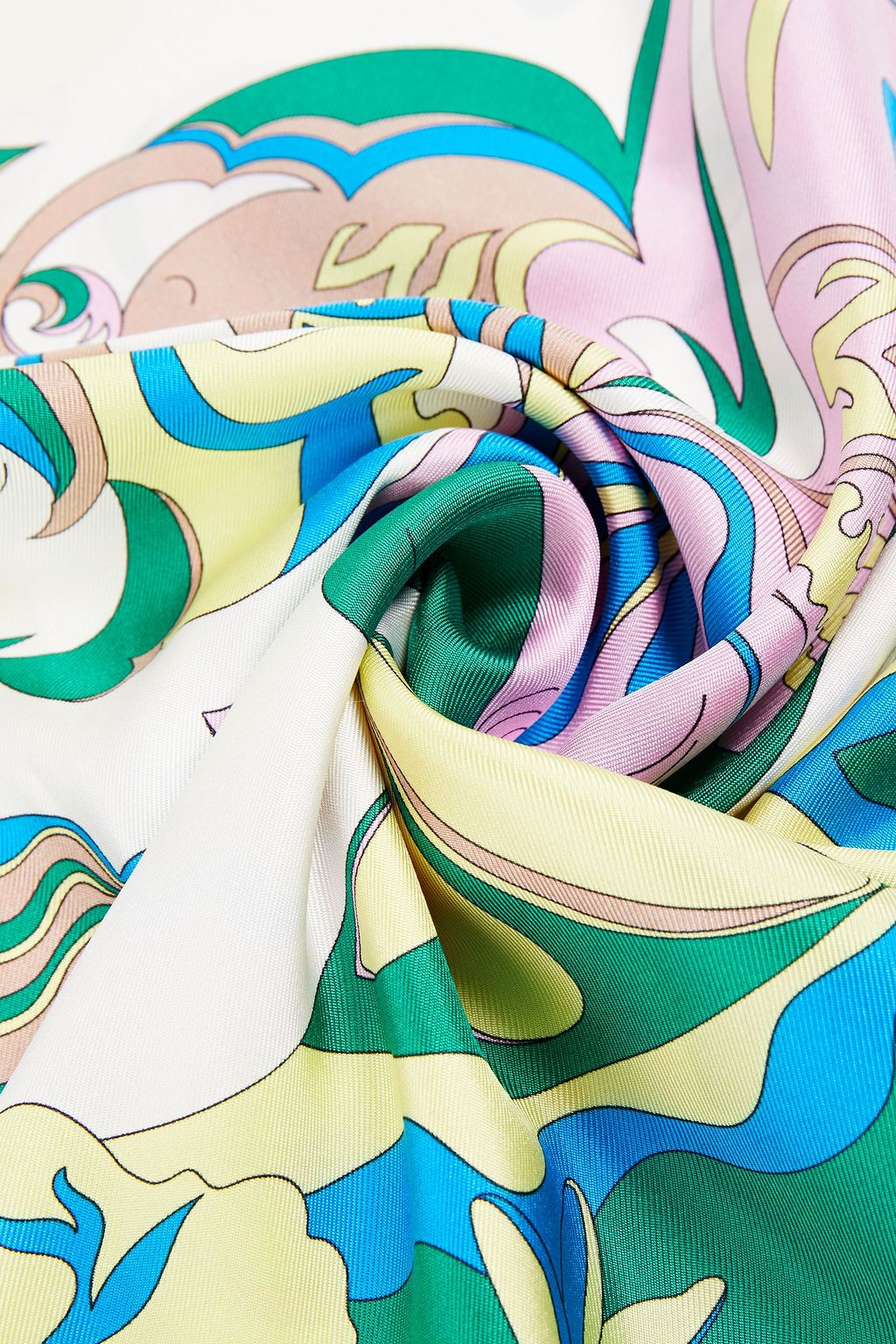 PUCCI Printed silk-twill scarf