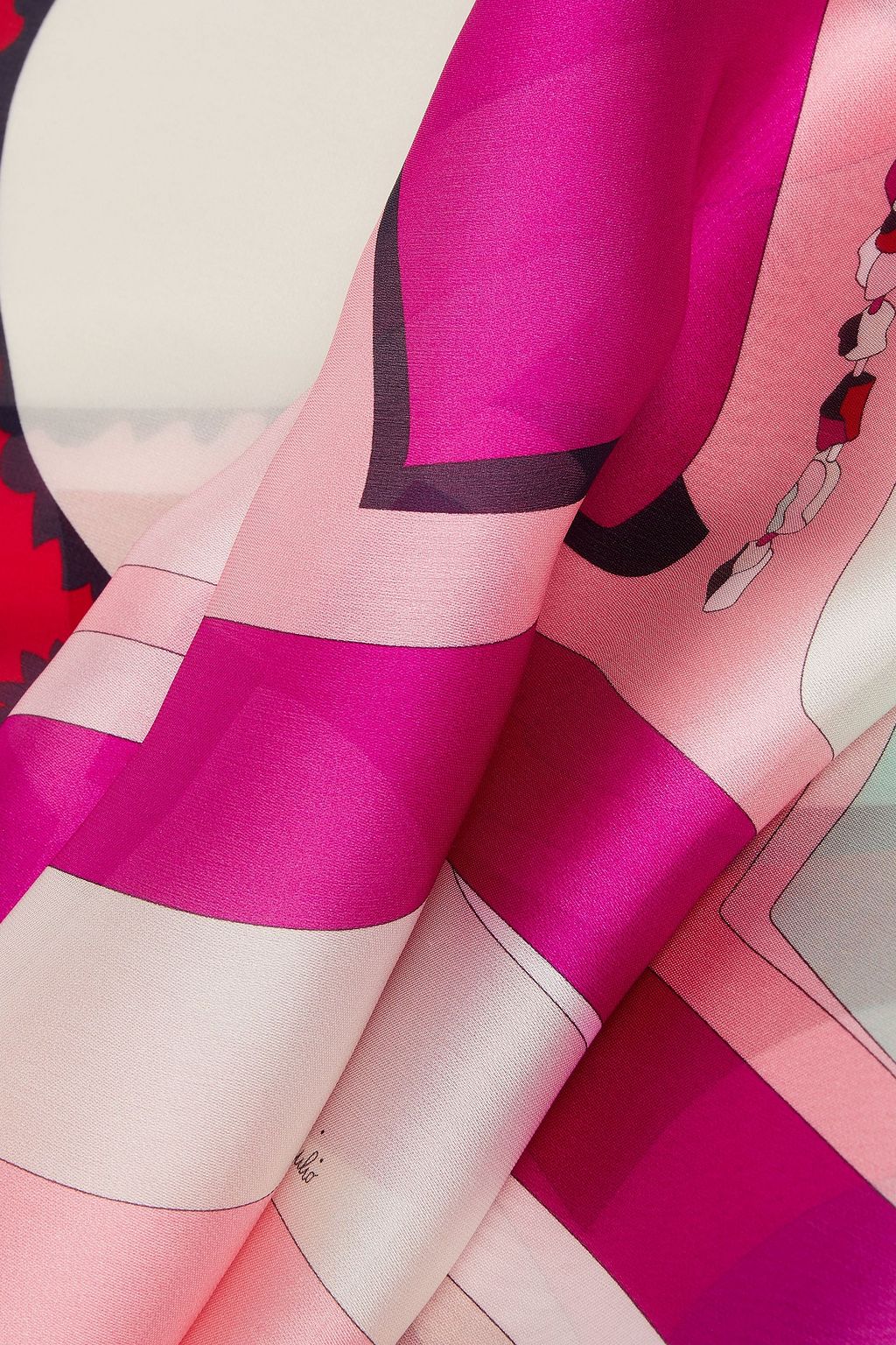 PUCCI Printed silk-chiffon stole