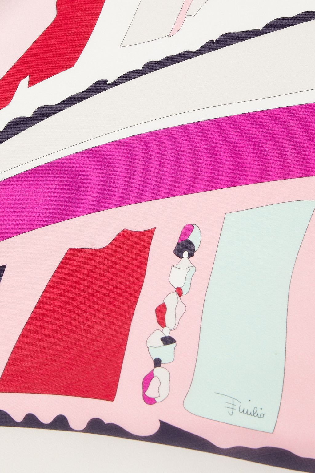 PUCCI Printed silk-chiffon stole