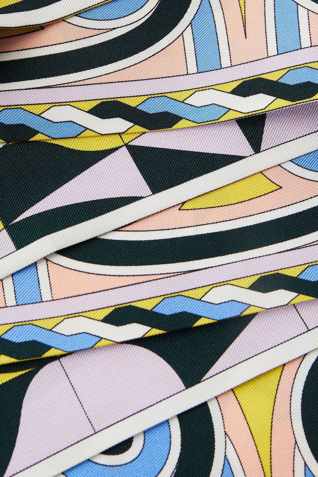 PUCCI Printed silk-twill stole