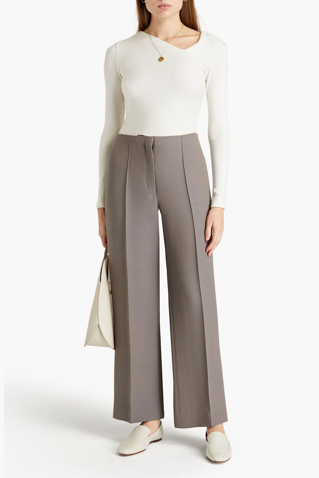 ENZA COSTA Ribbed Tencel-blend top