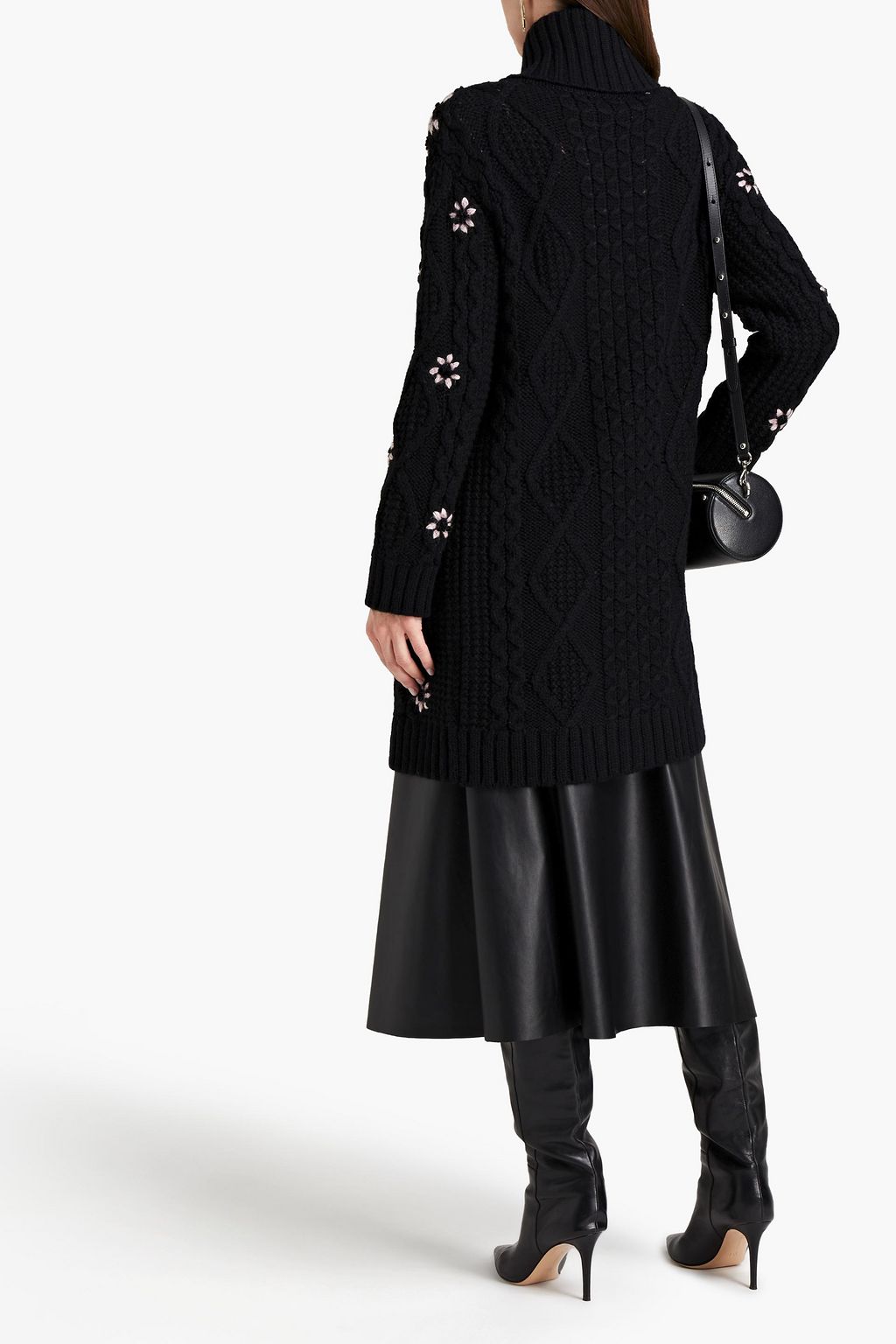 VALENTINO GARAVANI Braid-trimmed wool cardigan