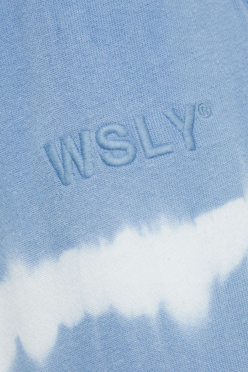 WSLY The Ecosoft tie-dyed organic cotton-blend fleece track pants