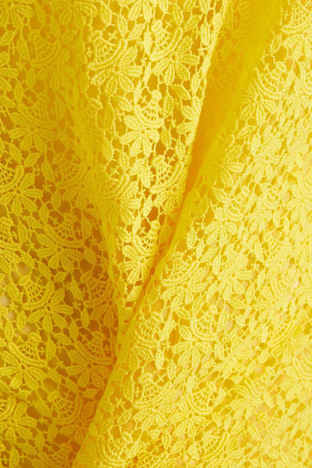 GIAMBATTISTA VALLI Fluted guipure lace dress
