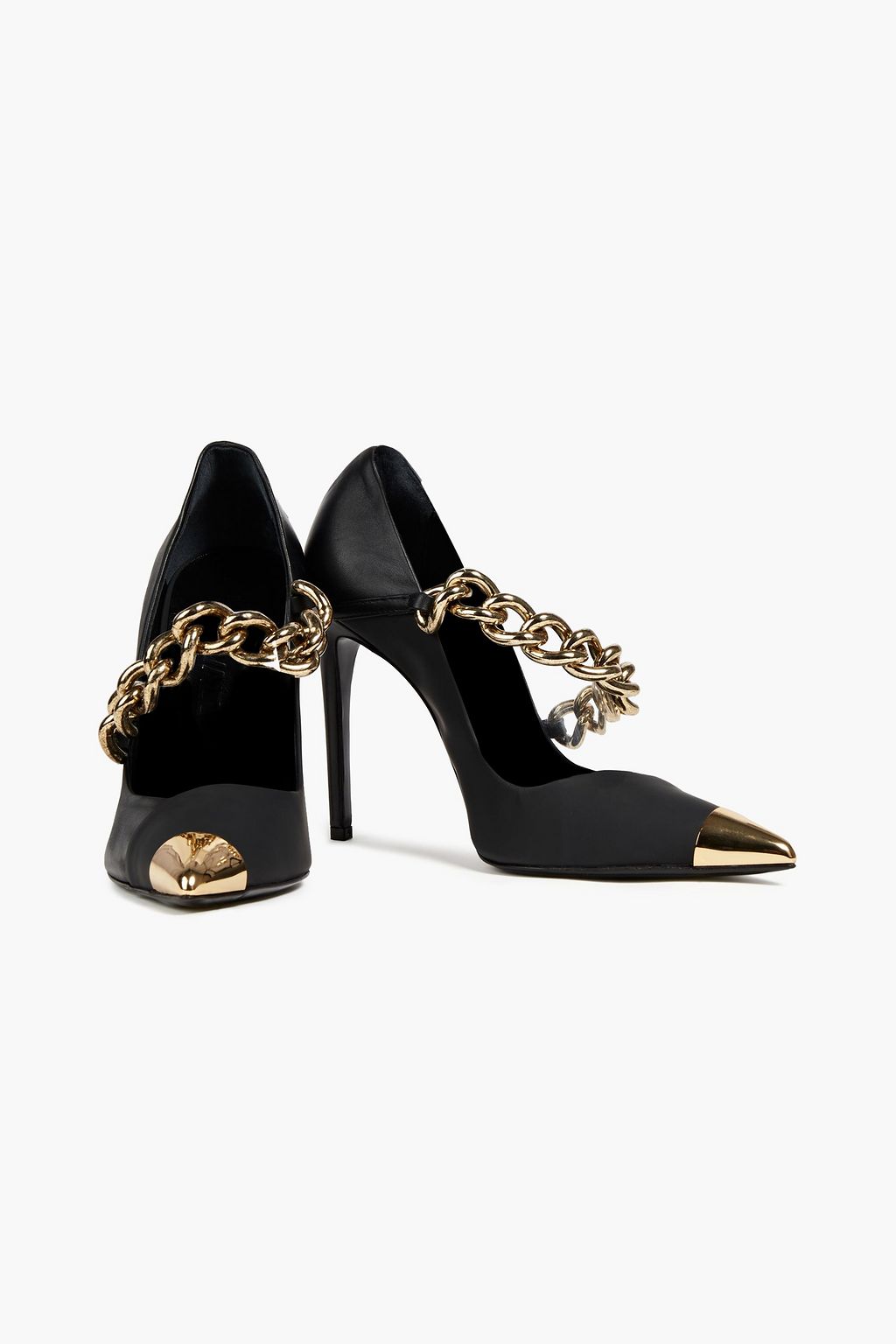 JUST CAVALLI Embellished leather pumps