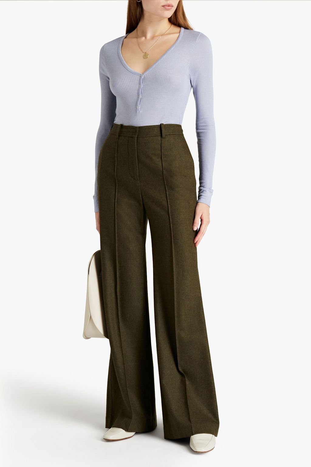 ENZA COSTA Ribbed jersey top