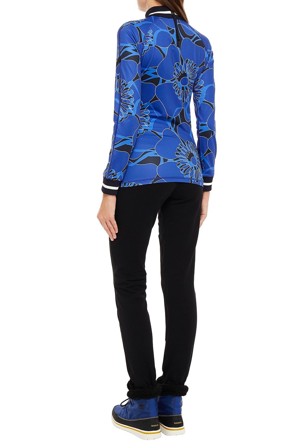 BOGNER Floral-print stretch base layer