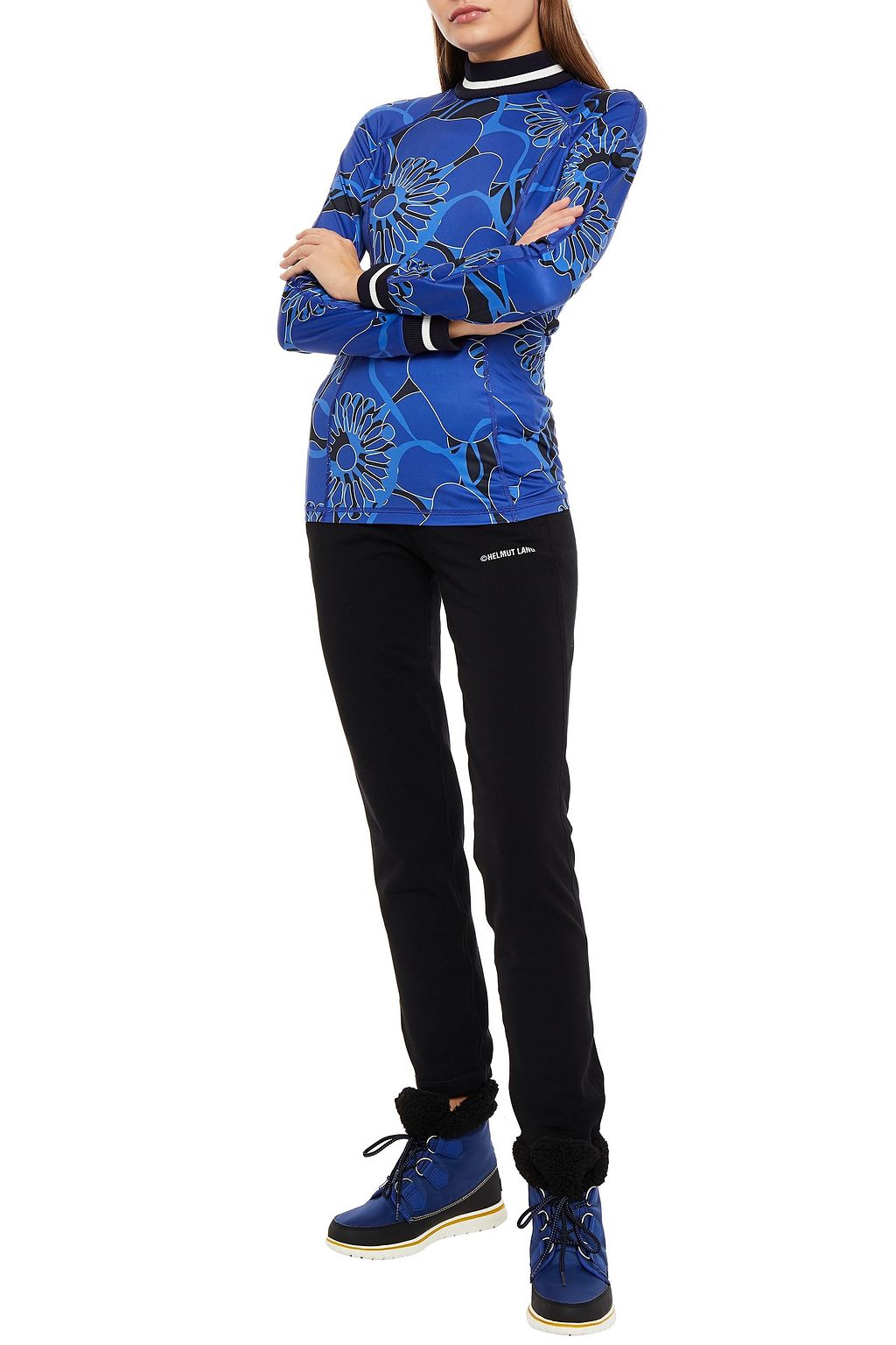 BOGNER Floral-print stretch base layer