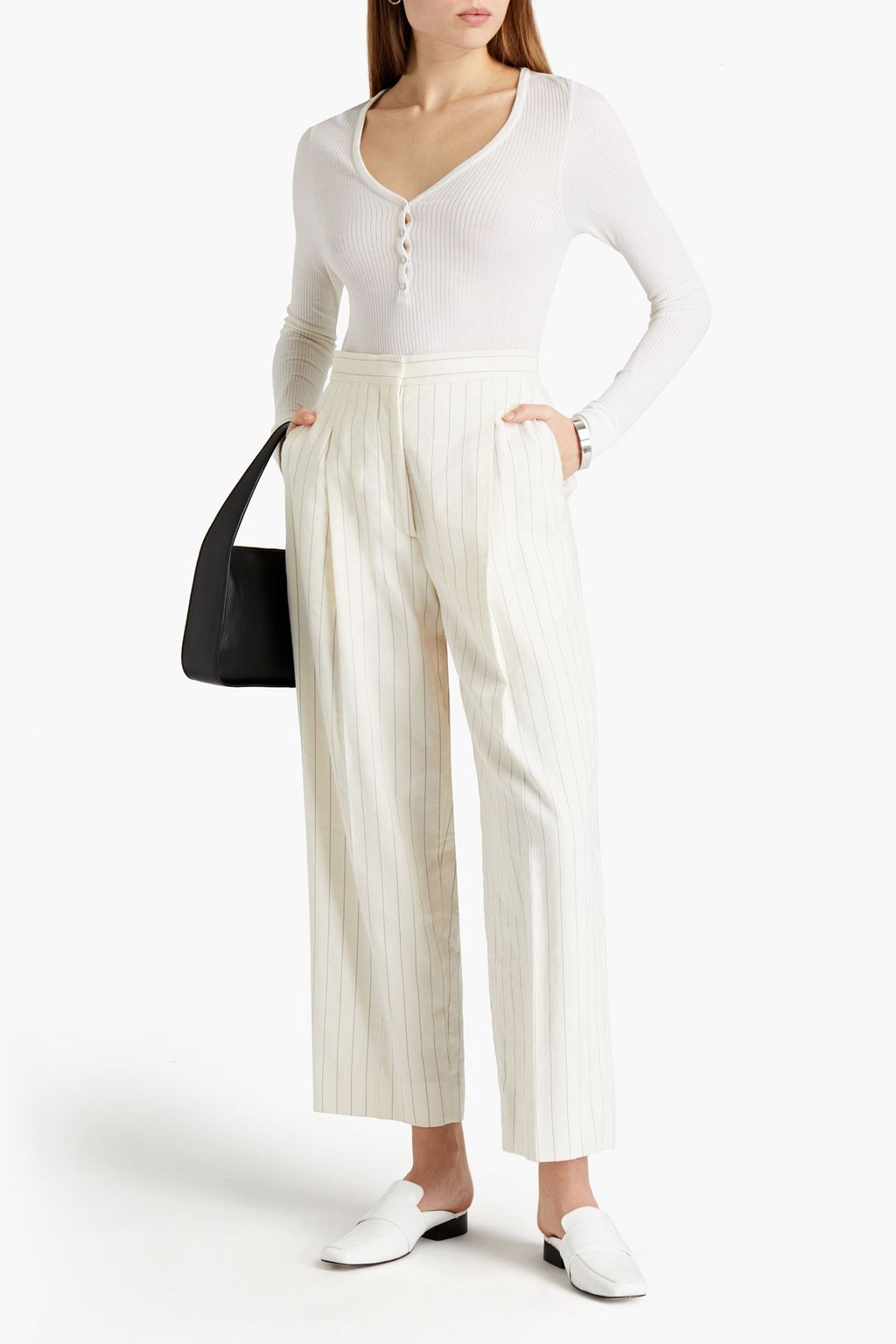 ENZA COSTA Ribbed jersey top