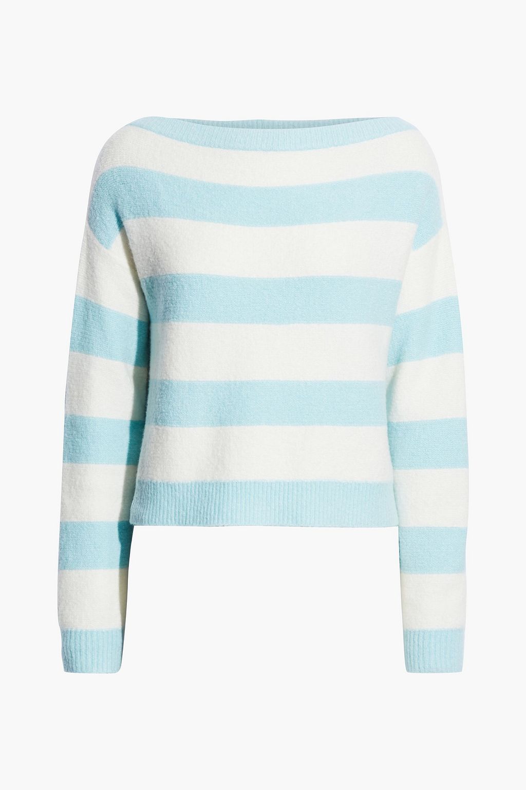 Sky blue Bauer striped knitted sweater ...