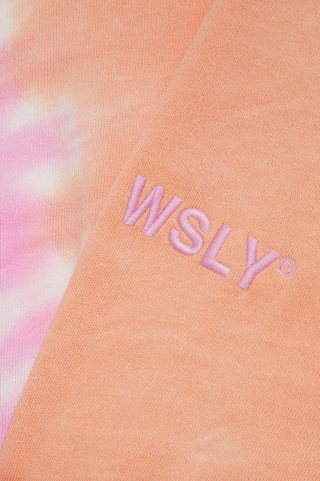 WSLY Embroidered printed organic cotton-blend fleece sweatshirt