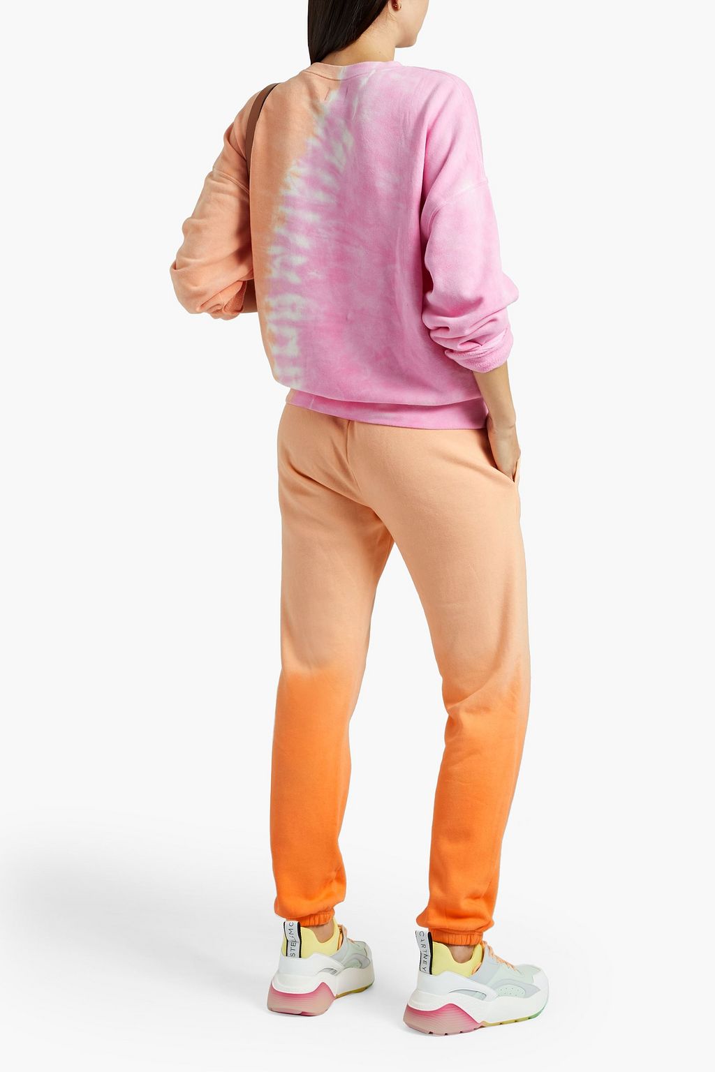 WSLY Embroidered printed organic cotton-blend fleece sweatshirt