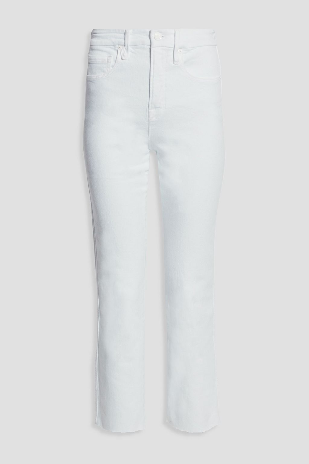 ripped slim straight jeans