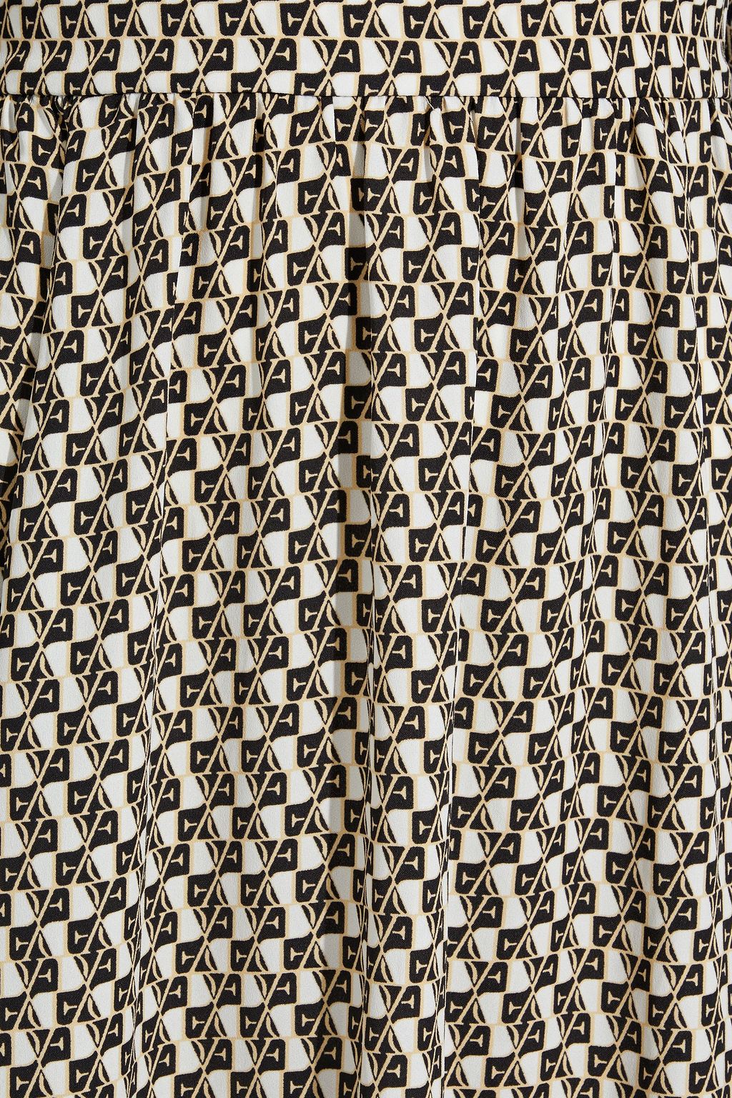DIANE VON FURSTENBERG Hecuba gathered printed crepe midi dress