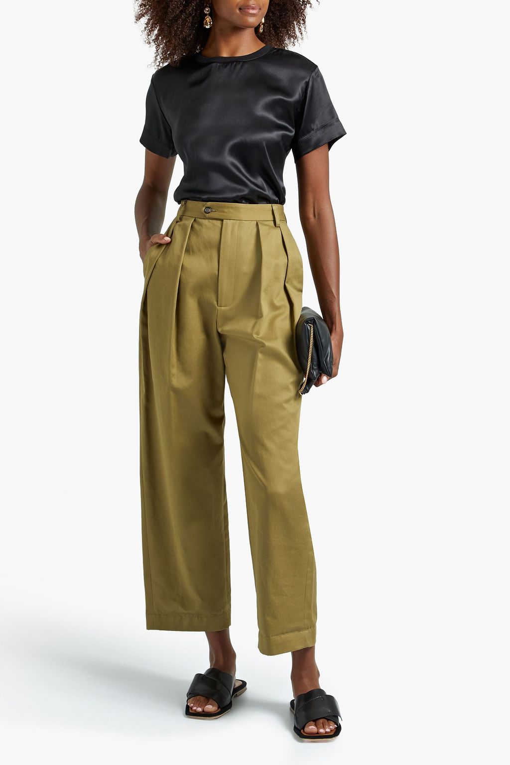 ATM ANTHONY THOMAS MELILLO Silk-satin top