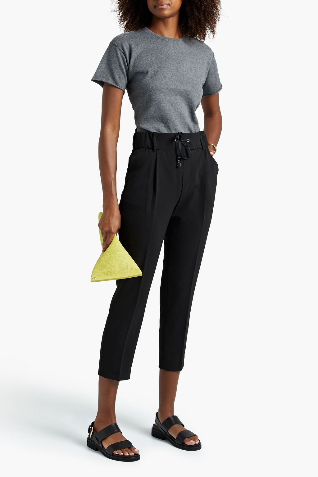 ATM ANTHONY THOMAS MELILLO Mélange cotton and cashmere-blend top