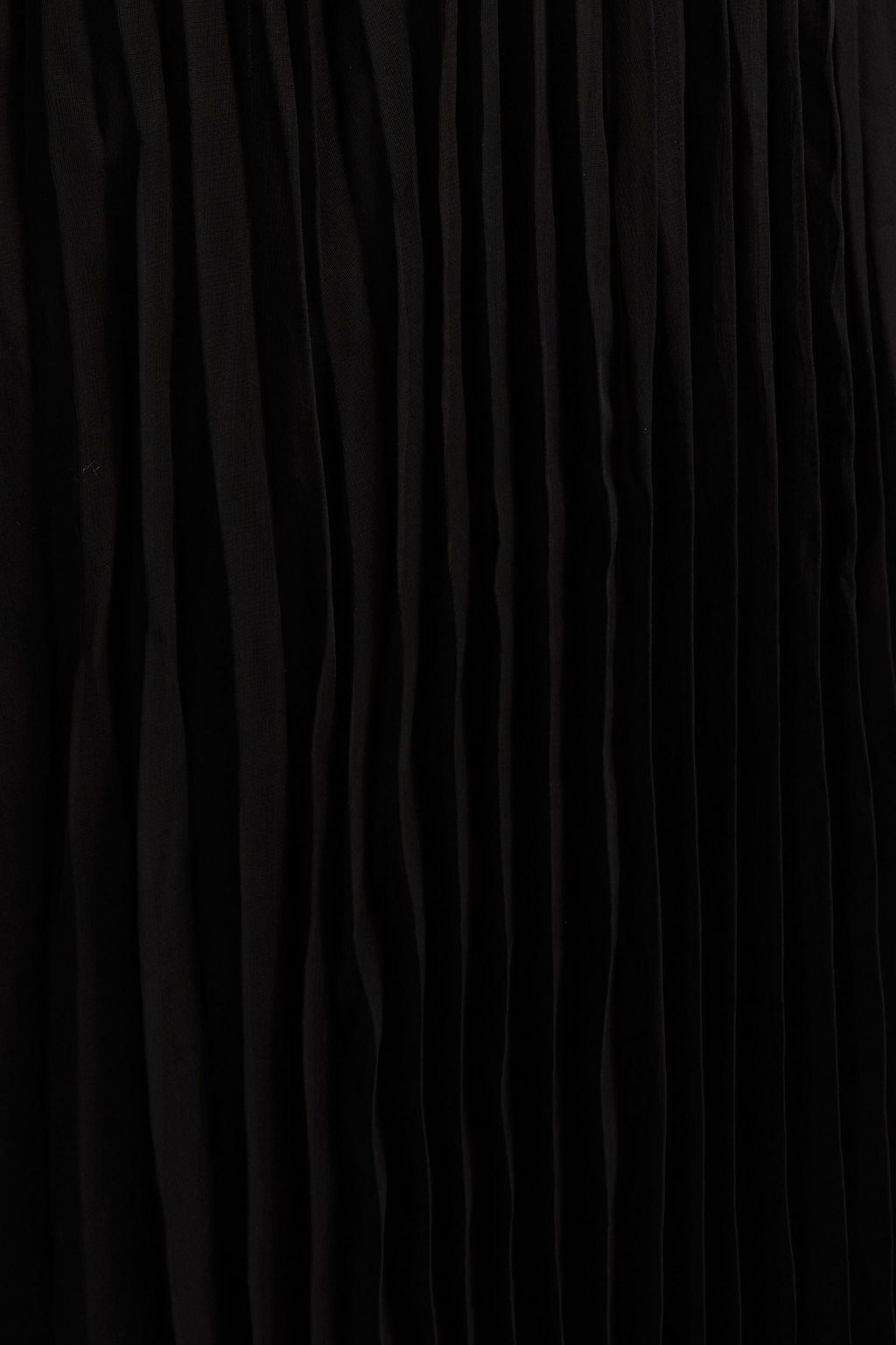 VALENTINO GARAVANI Cutout ruffled pleated silk-organza gown