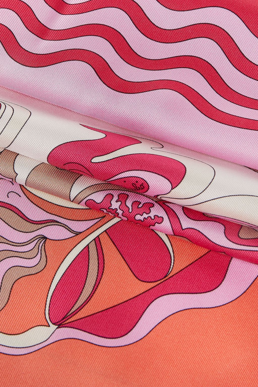 PUCCI Printed silk-twill scarf