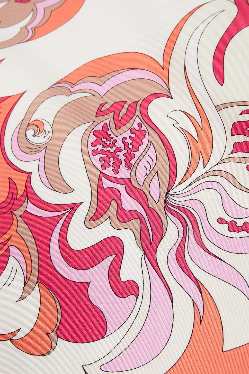 PUCCI Printed silk-twill scarf