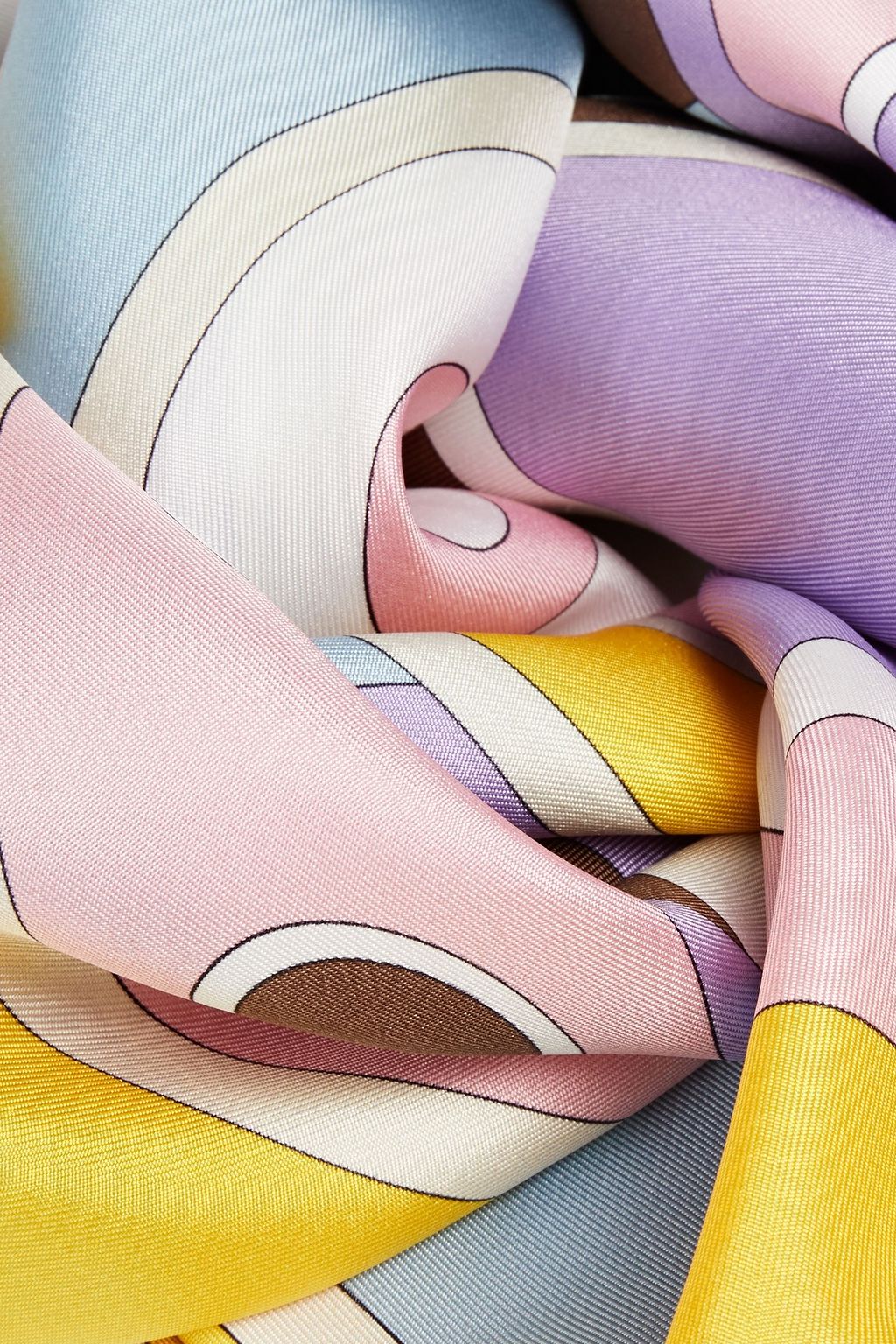 PUCCI Printed silk-twill scarf