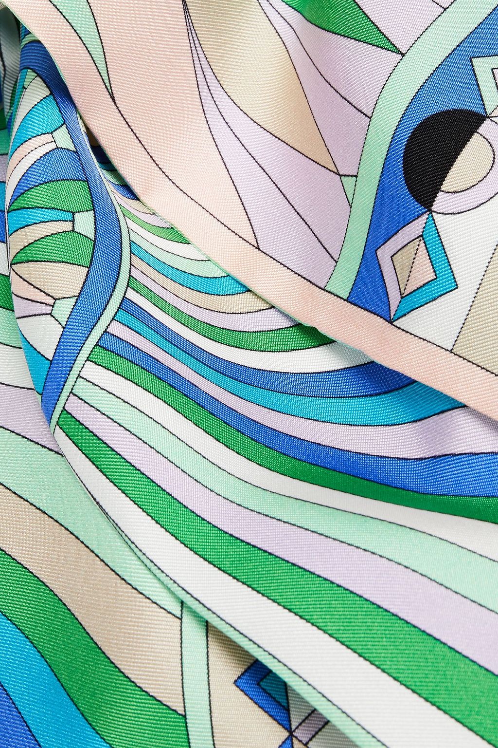 PUCCI Printed silk-twill stole