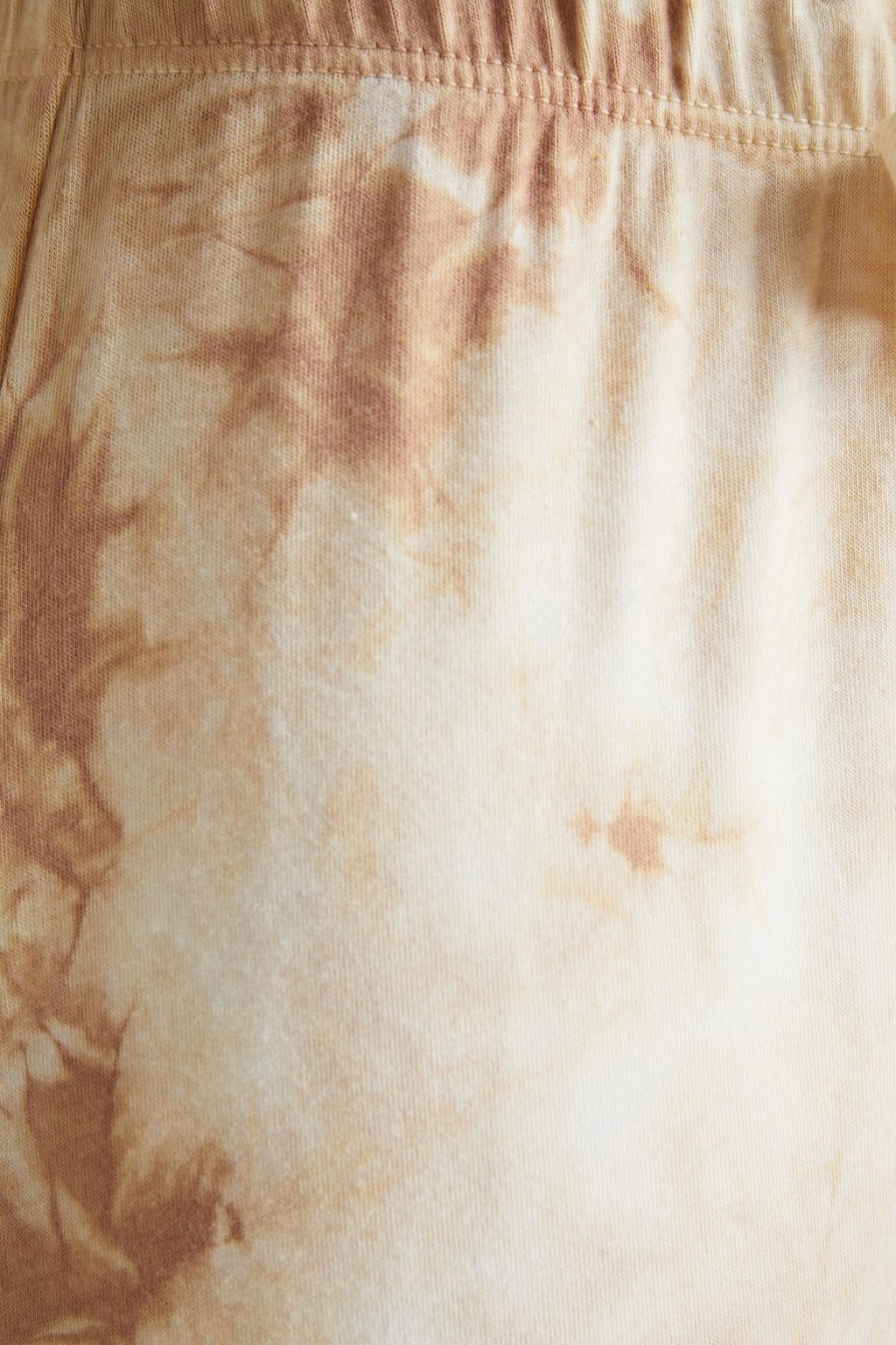 ENZA COSTA Cropped tie-dyed jersey track pants