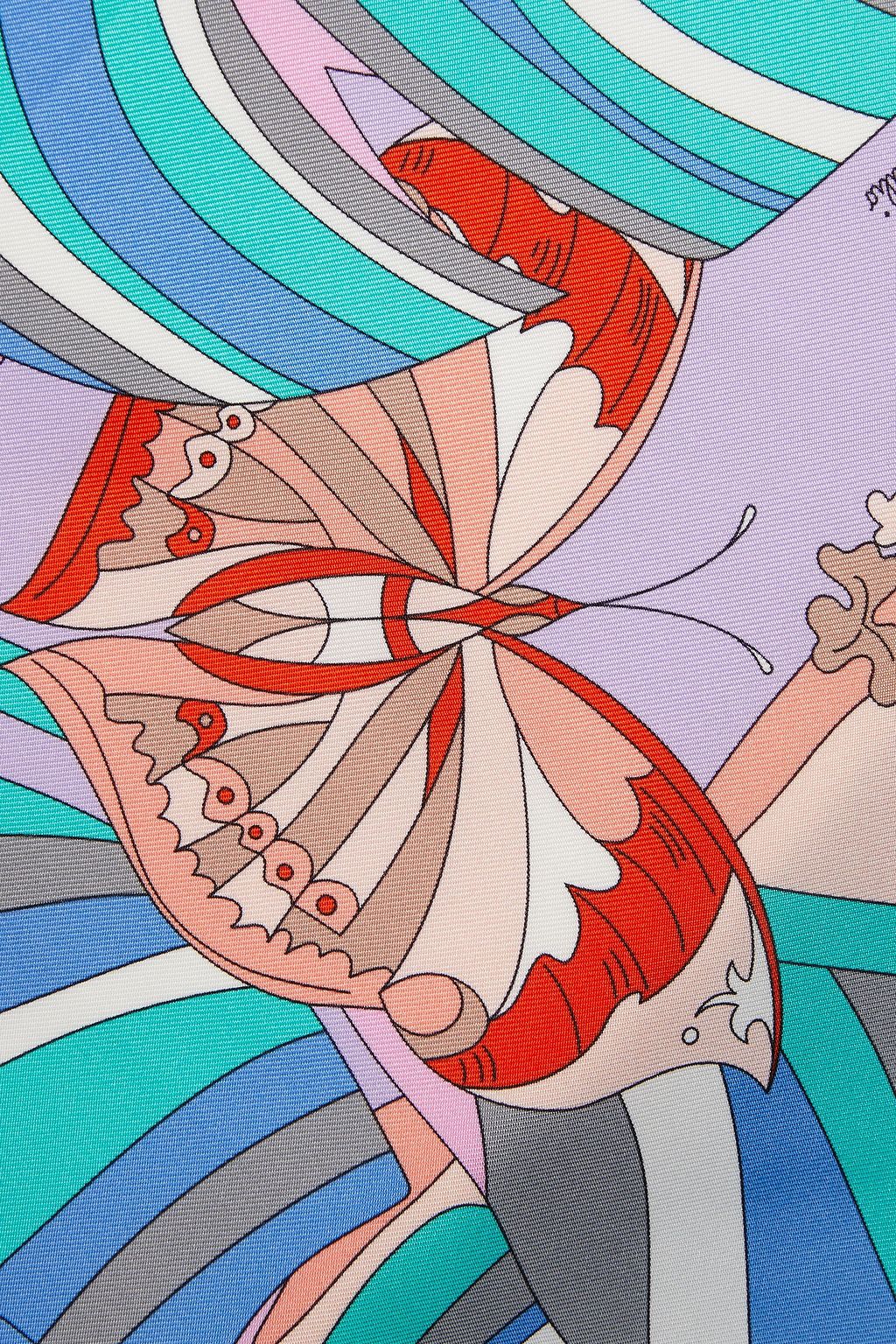 PUCCI Printed silk-twill scarf